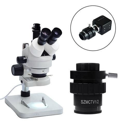 0.5X C mount Lente 1 / 2CTV Adaptador para microscopio con ...