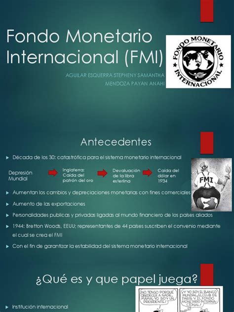 1 Fondo Monetario Internacional  FMI  | Fondo Monetario ...