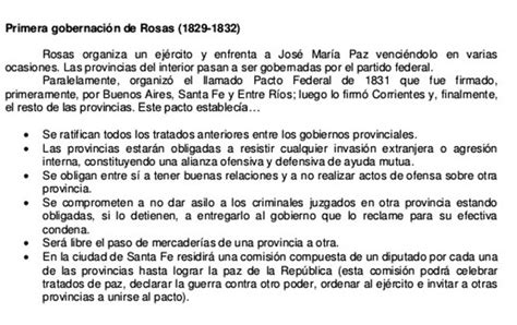1ª Gobernacion de Juan Manuel de Rosas | Gobernacion, Pacto federal ...