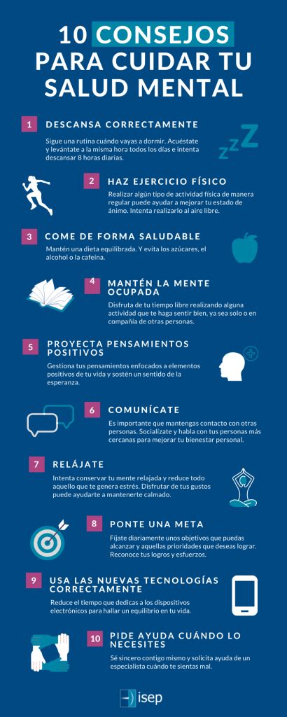 10 Consejos para cuidar la salud mental   ISEP