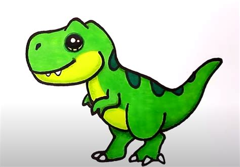 10+ Dibujos Kawaii Dinosaurio | Ayayhome