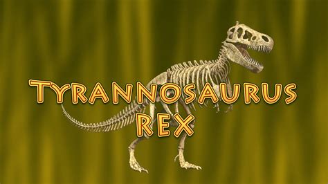 10 Facts About Tyrannosaurus Rex  T. Rex    Dinosaurs for ...