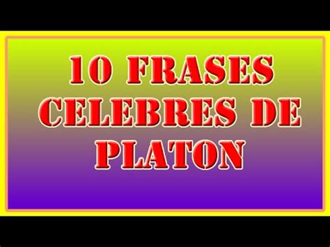 10 Frases Celebres de Platon   YouTube