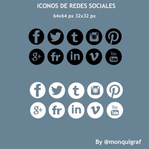 10 #iconos #redessociales con fondo transparente | Domestika