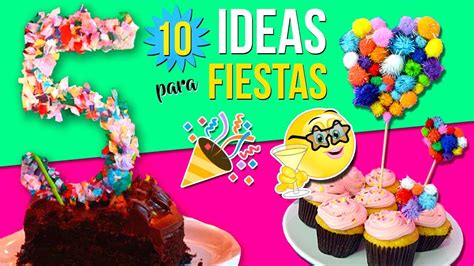 10 IDEAS para FIESTAS INFANTILES * Decoraciones FÁCILES ...