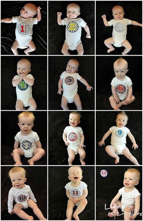 10 ideas para fotos de bebés ¡un recuerdo mes a mes ...