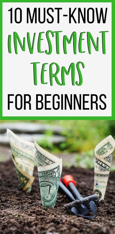 10 Investment Terms for Beginners + 4 Must Read Investing ...
