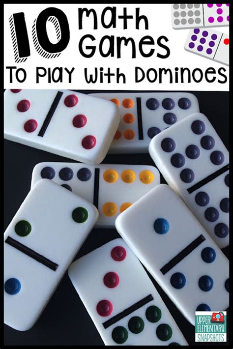 10 Math Games to Play with Dominoes | Upper Elementary ...