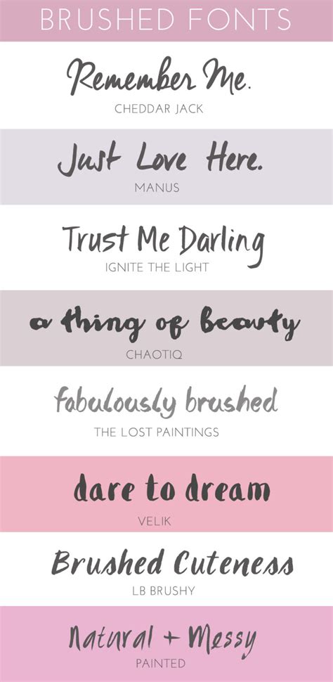 10 Modern Brush Lettered Fonts You ll Love