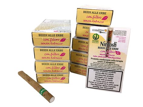 10 Paquetes de cigarrillos de hierbas Nirdosh con filtro   Programa ...