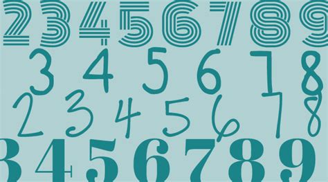 10 Tipografías para Usar Números Creativos y Originales • Silo Creativo