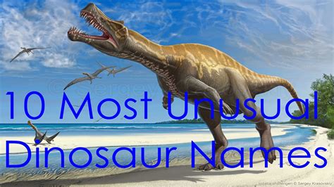 10 Weirdest Dinosaur Names   YouTube