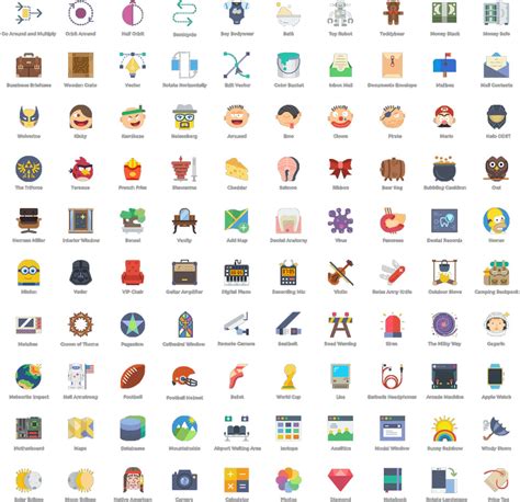 100 iconos gratuitos, muy cool y disponibles en 4 estilos