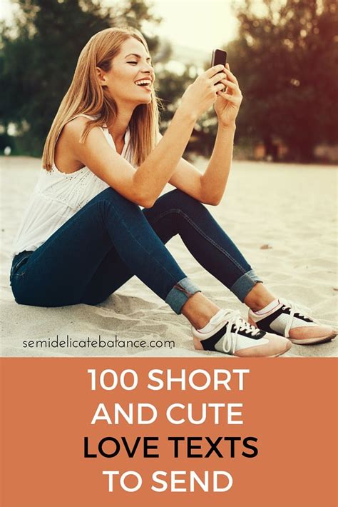 100 Short and Cute Love Texts To Send | Love text to ...