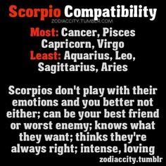 1000+ images about Scorpio Compatibility on Pinterest ...