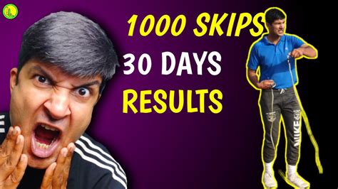 1000 skips a day for 30 days  results  | Skipping exercise | Legendary ...