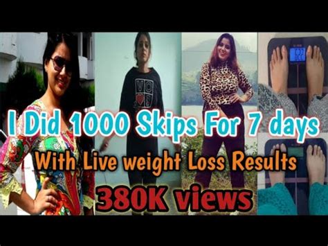 1000 Skips a Day for 7 Days With Results | Full Body Workout For Weight ...