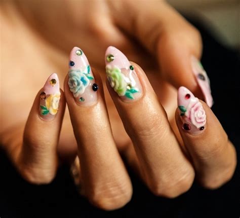 1001 + ideas de decoración de uñas acrílicas 2018   2019