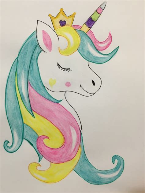 1001 + ideas de dibujos de unicornios bonitos y fáciles