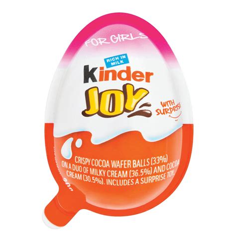 10x Kinder JOY Surprise Eggs for GIRL,Chocolate Toy Inside ...