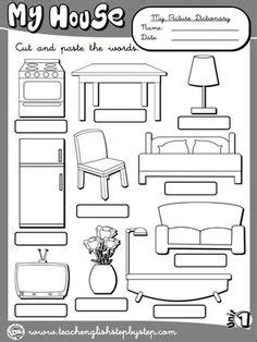 11 ideas de Muebles casa colorear | partes de la casa, ingles para ...