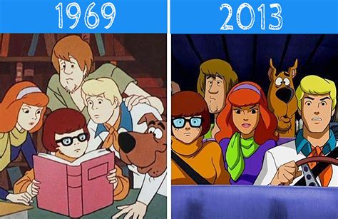11 transformaciones de las caricaturas a través de los años