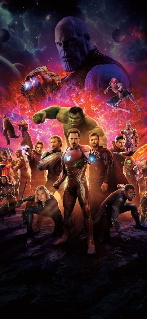 1125x2436 Avengers Infinity War International Poster Iphone XS,Iphone ...