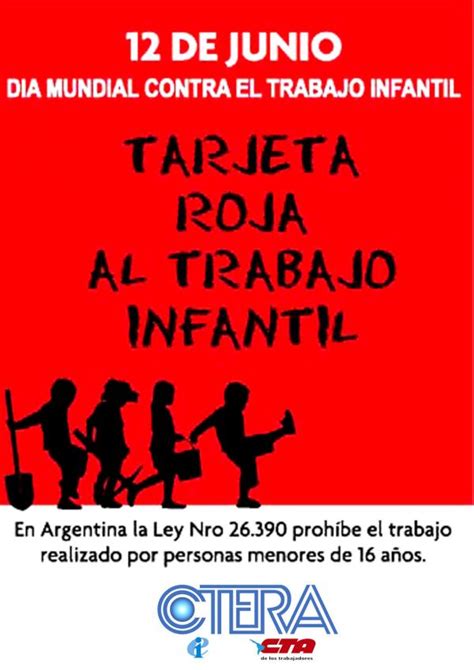 12 de junio  Día Mundial Contra el Trabajo Infantil  | UTE