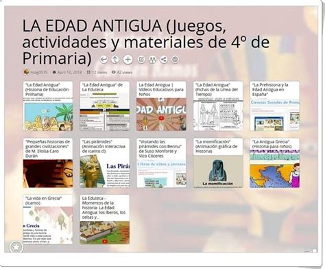 12 Juegos, actividades y materiales para el estudio de LA EDAD ANTIGUA ...