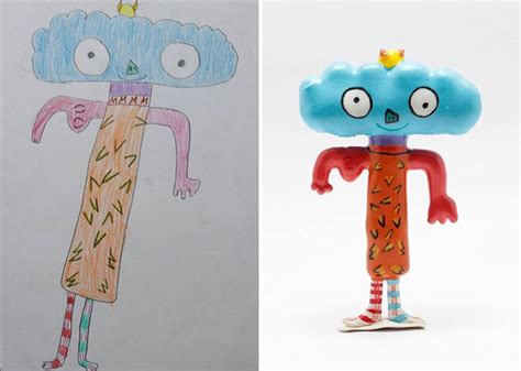 12 Kids  Drawings Turned Into 3D Printed Figurines