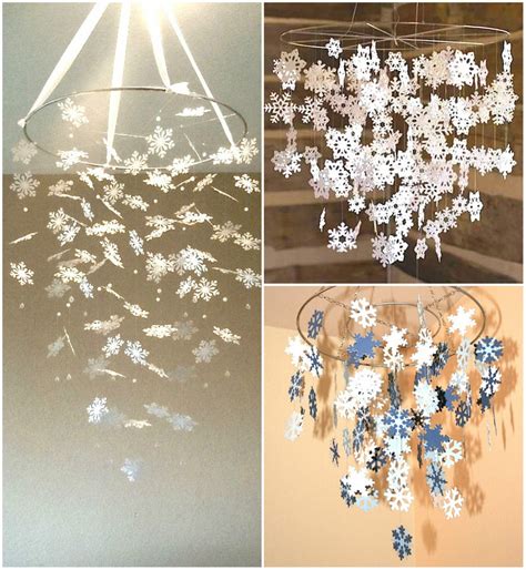 12 Megaideas para decorar el hogar con copos de nieve de papel