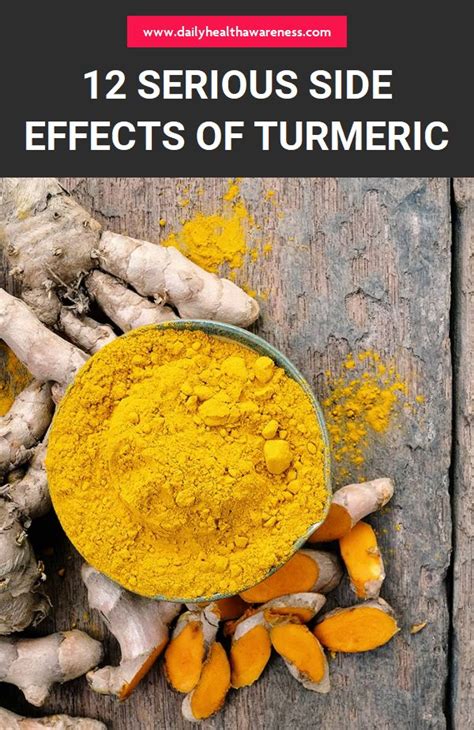 12 Serious Side Effects Of Turmeric | Effects of turmeric, Turmeric ...