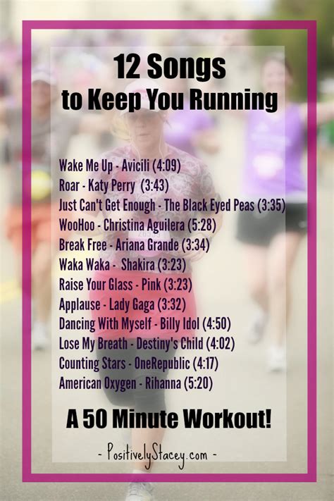 12 Songs to Keep You Running   Positively Stacey
