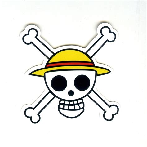 #1331 Jolly Roger One Piece Pirates , Height 7 cm, decal ...