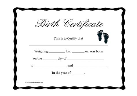 15 Birth Certificate Templates  Word & PDF  ᐅ TemplateLab