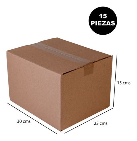 15 Cajas De Carton Corrugado Para Empaque 30x23x15cms Mp4406 $279 fPCMR ...