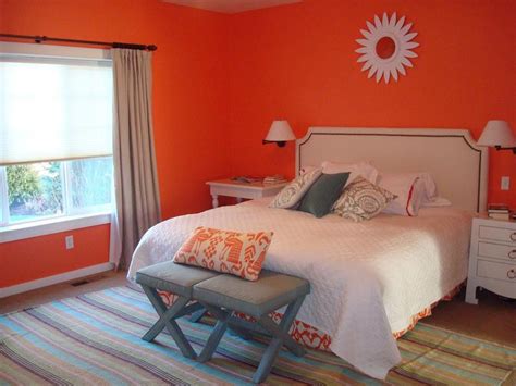 15 Refreshing Orange Bedroom Designs   Rilane