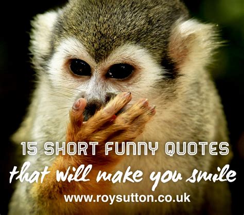 15 short funny quotes that will make you smile   Roy Sutton