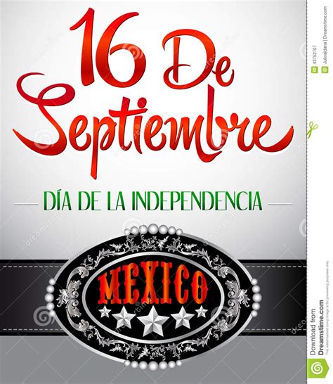 16 De Septiembre, Dia De Independencia De Mexico Stock ...