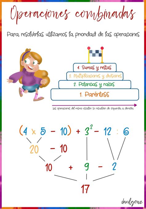 16 Ideas De Operaciones Combinadas Fichas De Matematicas Ejercicios De ...