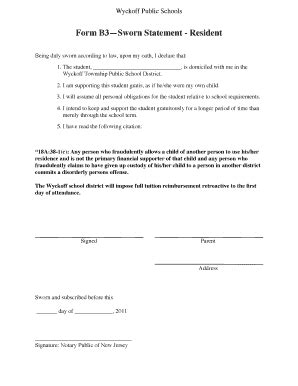 16 Printable personal sworn statement sample Forms and ...