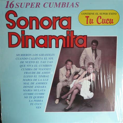 16 super cumbias by La Sonora Dinamita, LP with afrocuban ...