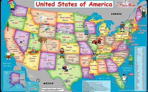 16 United States Of America Map HD Wallpapers Desktop ...