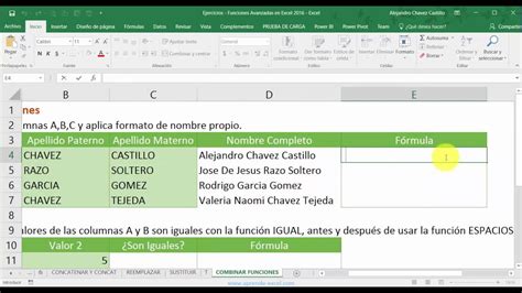 17 Combinar funciones de texto en Excel   YouTube