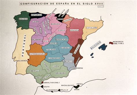 1750 españa y portugal siglo XVIII | Historia de españa, Mapa historico ...