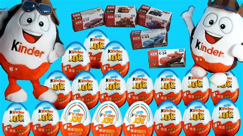 18 Kinder Joy Surprise Eggs 5 Disney Cars 3 Toys KINDER ...