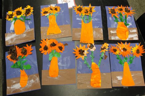 1st Grade Vincent Van Gogh Inspired Sunflowers | Mrs. Hood ...