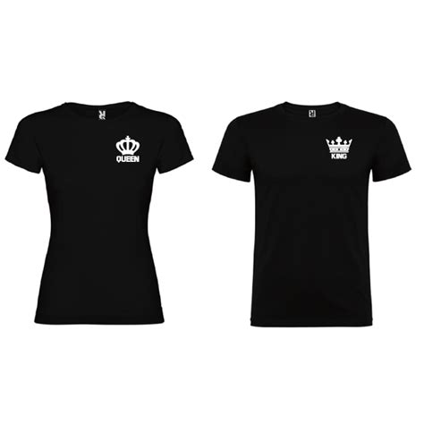 2 Camisetas original King Queen Negro: 20,00