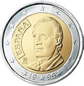 2 euro de l  Espagne   Valeur et cotations des pièces de 2 ...