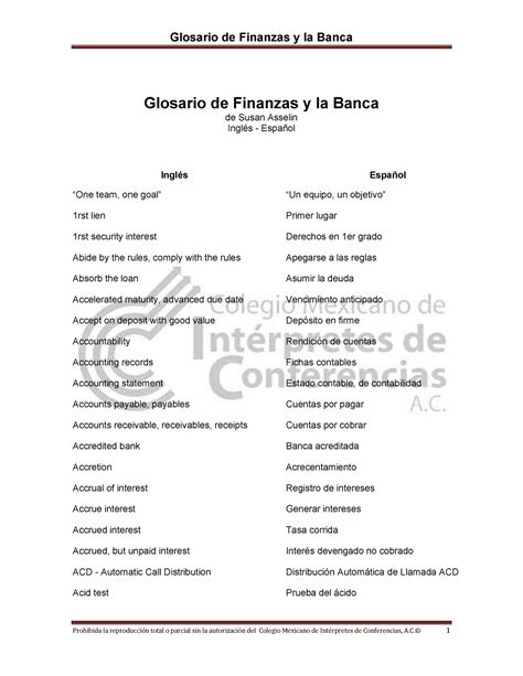 2 Glosario de Finanzas y la Banca Susan Asselin   Glosario de Finanzas ...